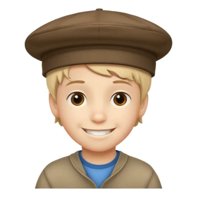 Boy smile text " hat pagal " sticker