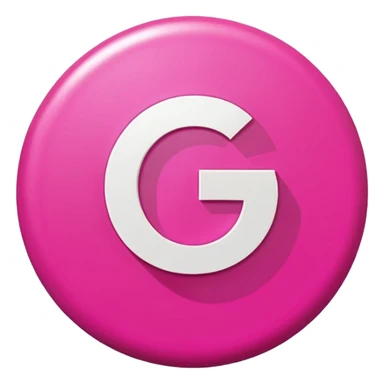 pink google word sticker