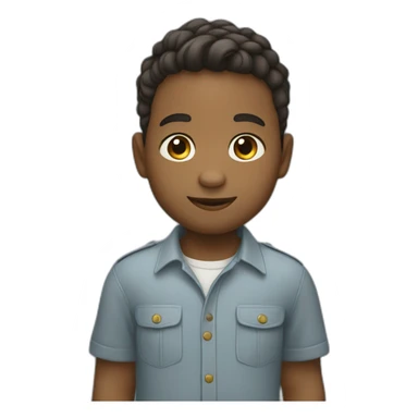 un petit garçon qui sourit  sticker