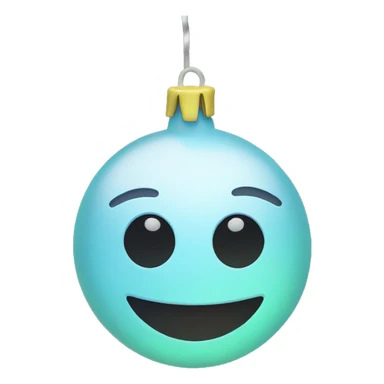 smiley with christmas string lights around it sticker