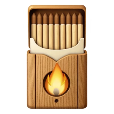 matches in matchbox sticker