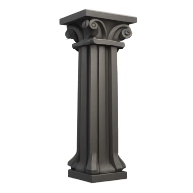 cast iron metal column structure pilar, modern sticker