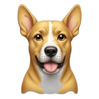 Dog with butter on his head sticker