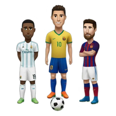 Ronaldo contre Messi  sticker
