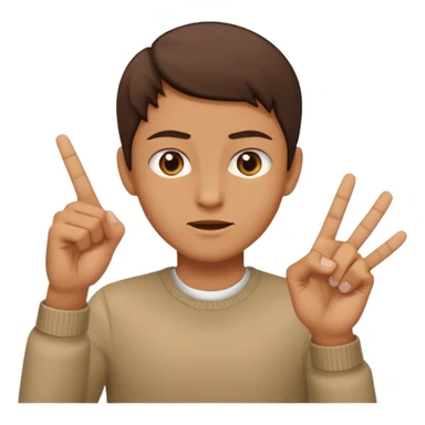 Una persona sacando el dedo del medio sticker