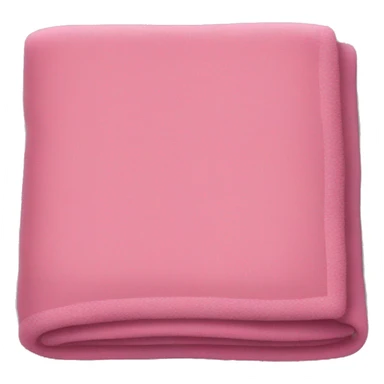 a pink blanket that is folded  sticker