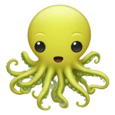 tentacules jaunes sticker