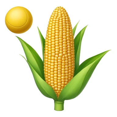 corn throwing a ball sticker