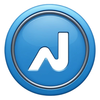 Un V vérification dans un cercle bleu sticker