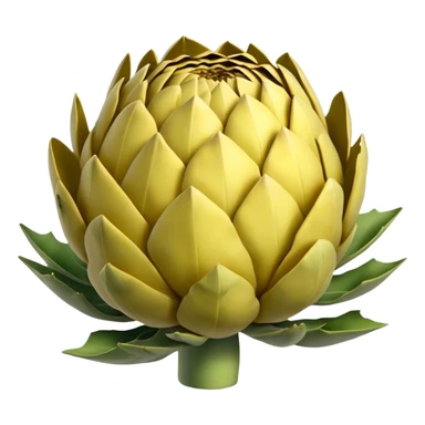 Yellow artichoke  sticker