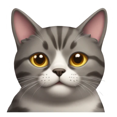 Cat beefy manly sticker