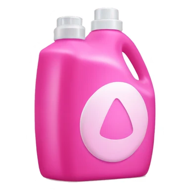 Pink laundry detergent sticker