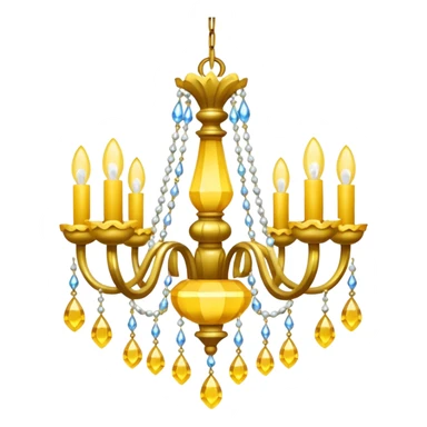 chandelier yellow sticker