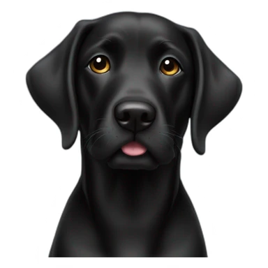 black lab mix precious face sticker