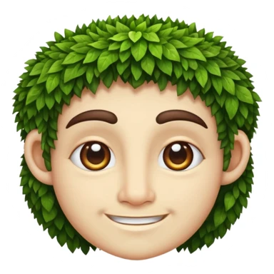 moss druid character eyebrow raise and half smile sticker