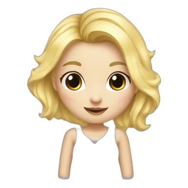 Blonde calin panda sticker