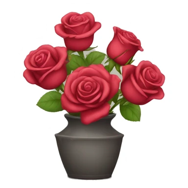 roses in a vas sticker