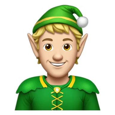 Jonathan Toews dressed as an elf sticker