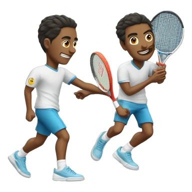 maravilla jugando al tenis sticker