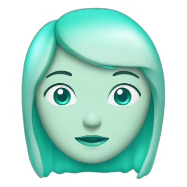 Cœur turquoise sticker