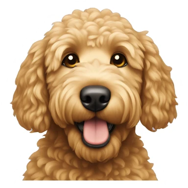Golden doodle dog sticker