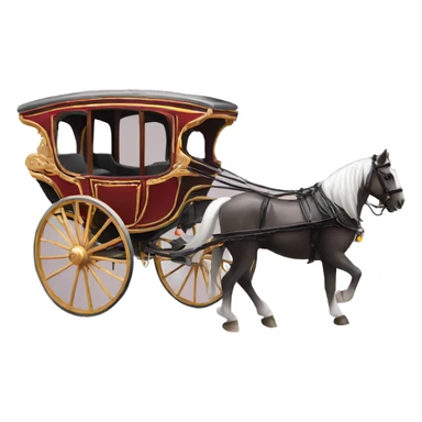horse carriage sticker