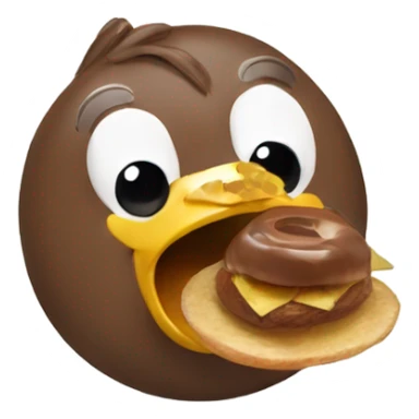 Buckeye eating duck sticker