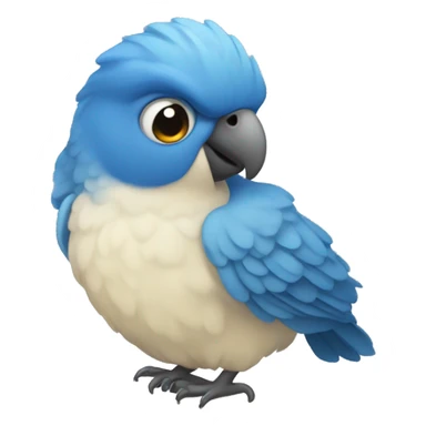 Blue agaporni sticker