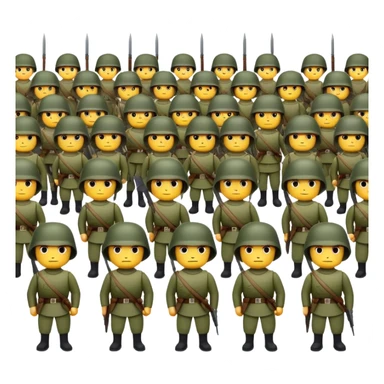 Army of soldiers sticker