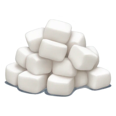 Pile of marshmallows  sticker