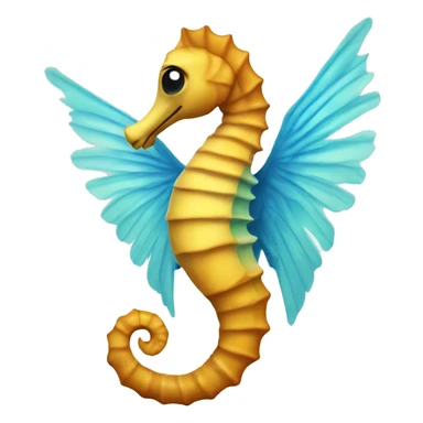 seahorse with wings sticker