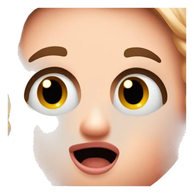 Surprised blushing sticker