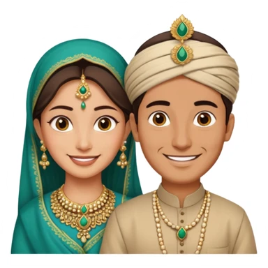 pakistani dancing man and woman modest sticker