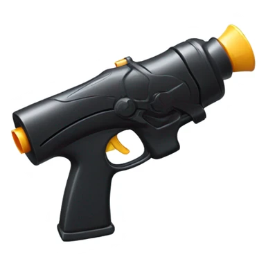 Black water gun sticker