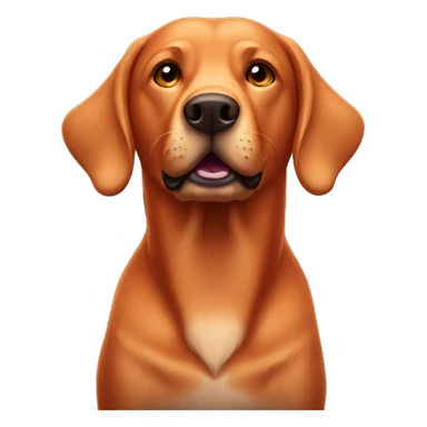 Fox red Labrador  sticker
