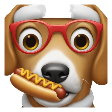 Merry Christmas, hot dog sticker