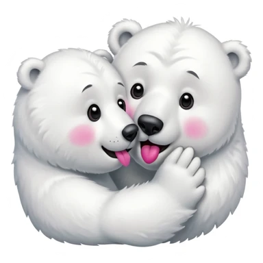 Has un oso polar dando un beso 😘 sticker