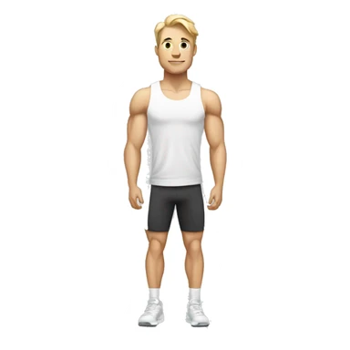 WHITE GYM TREINER sticker