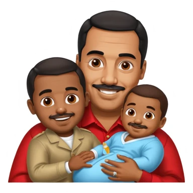 puff diddy with nicolas maduro, with baby oil sticker