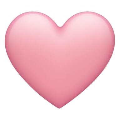 soft pink heart  sticker