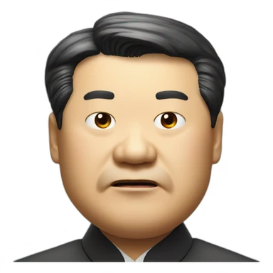 Xi jinping with angry face sticker