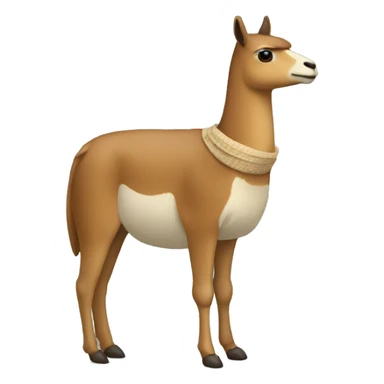 Guanaco con poncho sticker