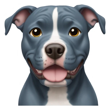 Blue pitbull with no marking sticker