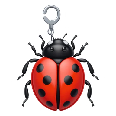 Wind-up ladybug sticker