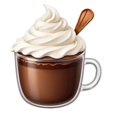 chocolate desert in cup sticker