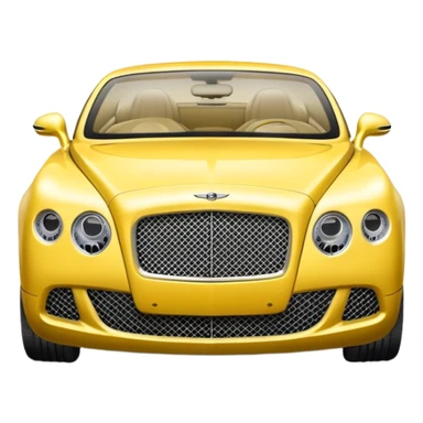 Yellow Bentley sticker