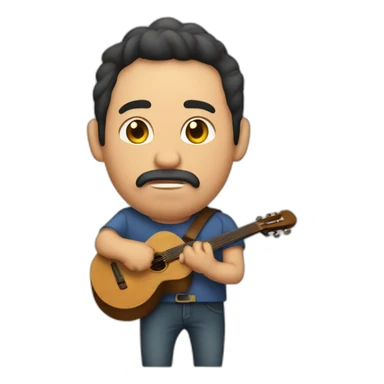 hombre gordo sin pelo fumando pipa sticker