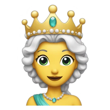 eel princess with crown sticker