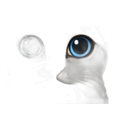 Persian Siamese cat white with bleu eyes sticker