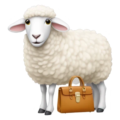 Sheep with a birkin sticker